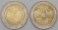 Portugal 2 Euro 10 JAHRE EURO -