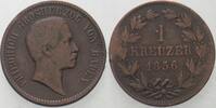 Baden 1 Kreuzer Friedrich I 1852-1907. -