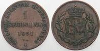 Schleswig-Holstein 1 Sechsling Statthalterschaft 1848-1851 -