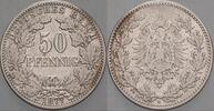 Kleinmünzen-Kaiserreich 50 Pfennig Kleiner Adler -