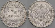 Kleinmünzen-Kaiserreich 1/2 Mark Grosser Adler -