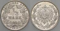 Kleinmünzen-Kaiserreich 1/2 Mark Grosser Adler -