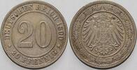Kleinmünzen-Kaiserreich 20 Pfennig Grosser Adler -
