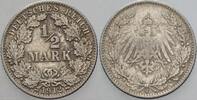Kleinmünzen-Kaiserreich 1/2 Mark Grosser Adler -