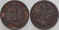 Kleinmünzen-Kaiserreich 1 Pfennig Grosser Adler -
