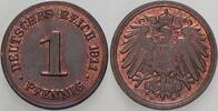 Kleinmünzen-Kaiserreich 1 Pfennig Grosser Adler -