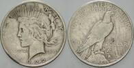 Vereinigte Staaten von Amerika PEACE DOLLAR 1 Dollar 1922 Fast sehr schön