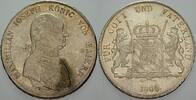Bayern Konventionstaler Maximilian Joseph 1799-1825, ab 1806 König. -