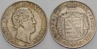 Sachsen 1/6 Taler Friedrich August II. 1836-1854. -
