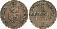 Lippe 1 Pfennig 1847 A Paul Alexander Leopold 1820-1851. Patina, sehr sc... 8.24 £8.07 £  +  8.67 £ shipping