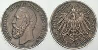 Baden 5 Mark Friedrich I. 1856-1907. -