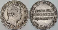 Ausbeutetaler 1846 A Preußen Friedrich Wilhelm IV. 1840-1861. Sehr schön
