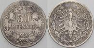 Kleinmünzen-Kaiserreich 50 Pfennig Kleiner Adler -