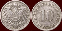 10 Pfennig GERMANY - DEUTSCHES REICH - WILHELM II, 1888-1918 - 1901 D, München -
