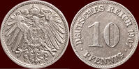 10 Pfennig GERMANY - DEUTSCHES REICH - WILHELM II, 1888-1918 - 1907 D, München -