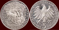 5 Mark GERMANY - BRD - 1983 G, Karlsruhe “Martin Luther” -