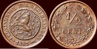 Koninkrijk der Nederlanden ½ Cent NEDERLAND (NETHERLANDS, KINGDOM) - WILLEM III, 1849-1890 - -