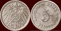 5 Pfennig GERMANY - DEUTSCHES REICH - WILHELM II, 1888-1918 - 1906 F, Stuttgart -