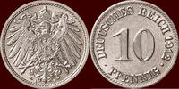 10 Pfennig GERMANY - DEUTSCHES REICH - WILHELM II, 1888-1918 - 1912 A, Berlin -