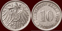 10 Pfennig GERMANY - DEUTSCHES REICH - WILHELM II, 1888-1918 - 1912 F, Stuttgart -