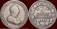 1/3 Taler GERMANY - HESSEN-KASSEL, KURFÜRSTENTUM - WILHELM II, 1821-1847 - -