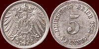 5 Pfennig GERMANY - DEUTSCHES REICH - WILHELM II, 1888-1918 - 1892 A, Berlin -