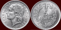 5 Francs FRANCE - FOURTH REPUBLIC, 1947-1959 - 1947, Paris -