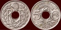 5 Centimes FRANCE - THIRD REPUBLIC, 1871-1940 - 1923, Paris -