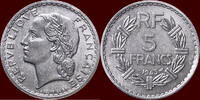 5 Francs FRANCE - PROVISIONAL GOVERNMENT, 1944-1946 - 1945, Paris -