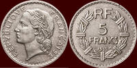 5 Francs FRANCE - THIRD REPUBLIC, 1871-1940 - 1935, Paris -