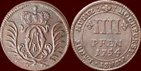 4 Pfennig GERMANY - MÜNSTER, BISTUM - CLEMENS AUGUST VON BAYERN, 1719-1761 - -