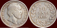Koninkrijk der Nederlanden 10 Cents NEDERLAND (NETHERLANDS, KINGDOM) - WILLEM III, 1849-1890 - -