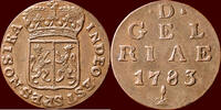 Gelderland Duit NOORDELIJKE NEDERLANDEN (NETHERLANDS) - REPUBLIEK, 1581-1795 - GELDERLAND - 1783, Harderwijk -