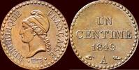 1 Centime FRANCE - SECOND REPUBLIC, 1848-1852 - 1849 A, Paris -
