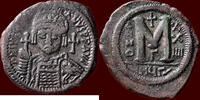 AE Follis BYZANTINE EMPIRE - JUSTINIANUS I, 527-565 - of 40 nummi, Theoupolis -