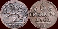6 Pfenning GERMANY - MECKLENBURG - ROSTOCK, STADT - IHB -