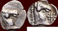 AR Hemilitron CALABRIA, TARAS (TARENTUM) - or tritartemorion, circa 325-280 BC -