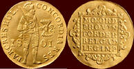 Holland Gouden dukaat NOORDELIJKE NEDERLANDEN (NETHERLANDS) - BATAAFSE REPUBLIEK, 1795-1806 - HOLLAND - 1801, Enkhuizen -