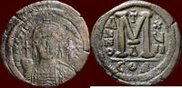 AE Follis BYZANTINE EMPIRE - JUSTINIANUS I, 527-565 - of 40 nummi, Constantinopolis -