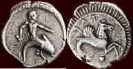CALABRIA, TARAS (TARENTUM) - TIME OF KING ARISTOPHILIDES - AR Nomos or tridrachm, circa 510-490 BC -