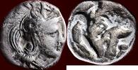 AR Diobol CALABRIA, TARAS (TARENTUM) - circa 380-325 BC -