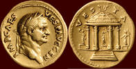 Roman Empire AV Aureus VESPASIANUS (VESPASIAN), 69-79 AD - Rome -