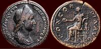 Roman Empire AE Sestertius SABINA, wife of Hadrian - Rome (128-136) -