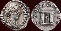 Roman Empire AR Denarius FAUSTINA THE YOUNGER, wife of Marcus Aurelius – THE DIVINE FAUSTINA - Rome -