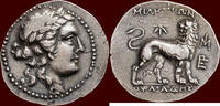 AR Tetradrachm IONIA, MILETOS - OULIADES, magistrate - circa -