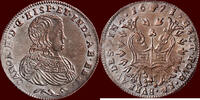 Medaillen AE Rekenpenning SPAANSE NEDERLANDEN (SPANISH NETHERLANDS) - HERTOGDOM BRABANT - KAREL II , 1665-1700 - (jeton) 1671, Brussel -