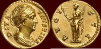 Roman Empire AV Aureus FAUSTINA THE ELDER, wife of Antoninus Pius - (147-161) -