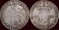 Utrecht Zilveren dukaat NOORDELIJKE NEDERLANDEN (NETHERLANDS) - BATAAFSE REPUBLIEK, 1795-1806 - UTRECHT - 1801, Utrecht -