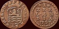 Zeeland Duit NOORDELIJKE NEDERLANDEN (NETHERLANDS) - BATAAFSE REPUBLIEK, 1795-1806 - ZEELAND – 1797/6, Middelburg -