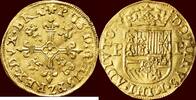Gouden zonnekroon ZUIDELIJKE NEDERLANDEN (SOUTHERN NETHERLANDS) - HERTOGDOM BRABANT - PHILIP II, 1555-1598 - z.j. , Antwerpen -